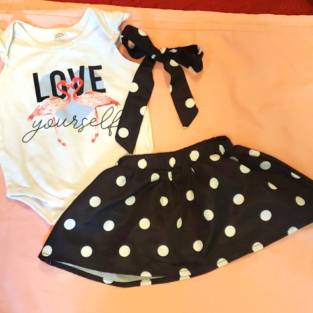 Love 💘 Yourself Onesie/Skirt Combo